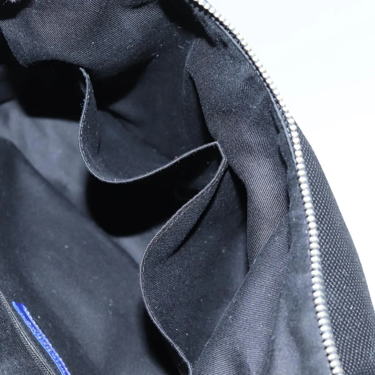 BURBERRY Blue Label Shoulder Bag Canvas Black Auth hk1263