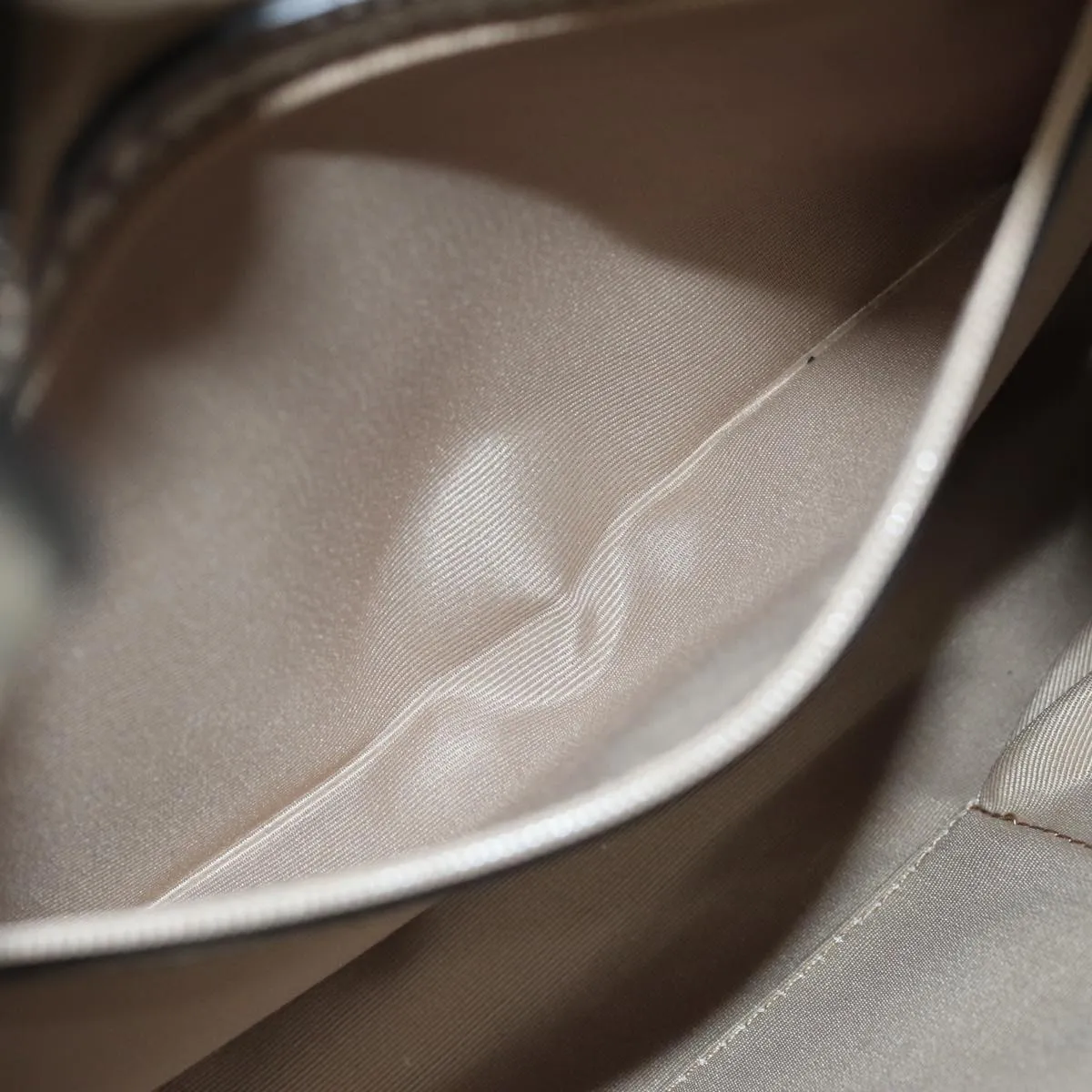 BURBERRY Nova Check Shoulder Bag Coated Canvas Beige Auth 75141