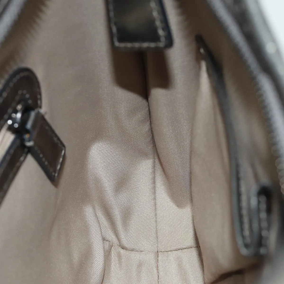 BURBERRY Nova Check Shoulder Bag Coated Canvas Beige Auth 75141