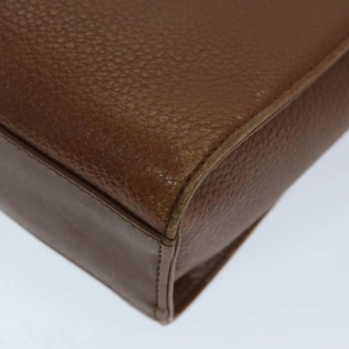 BURBERRYSs Shoulder Bag Leather Brown Auth ac2838