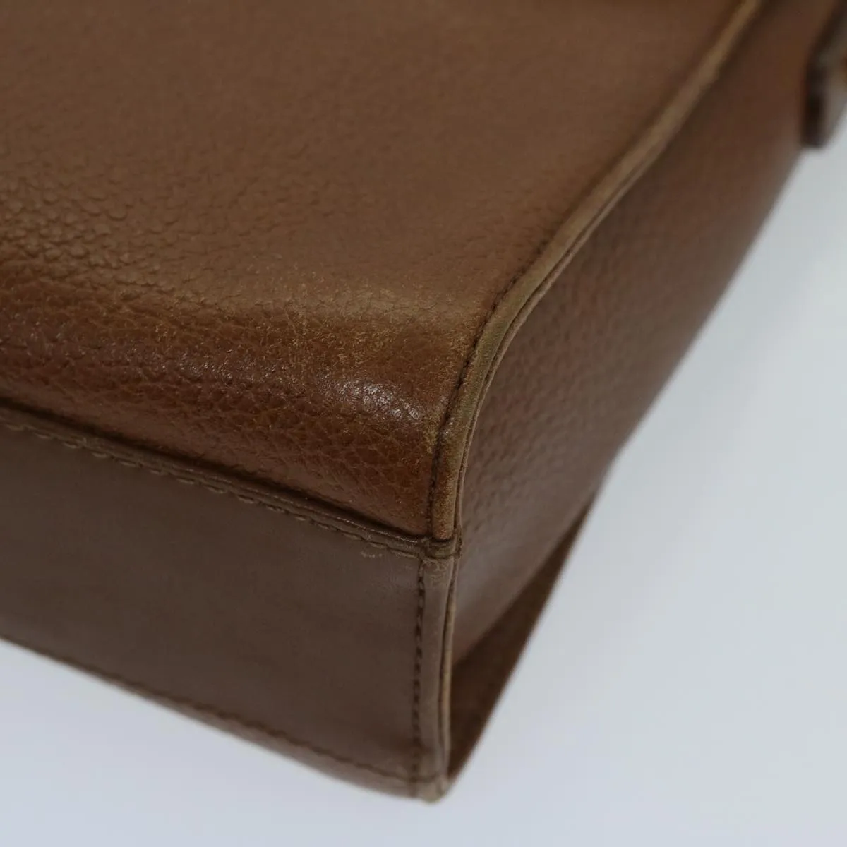 BURBERRYSs Shoulder Bag Leather Brown Auth ac2838