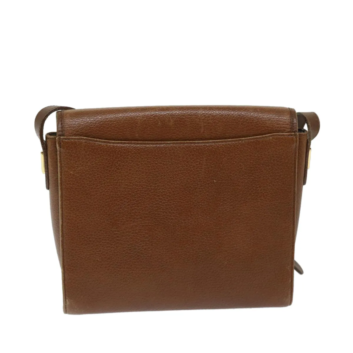 BURBERRYSs Shoulder Bag Leather Brown Auth ac2838