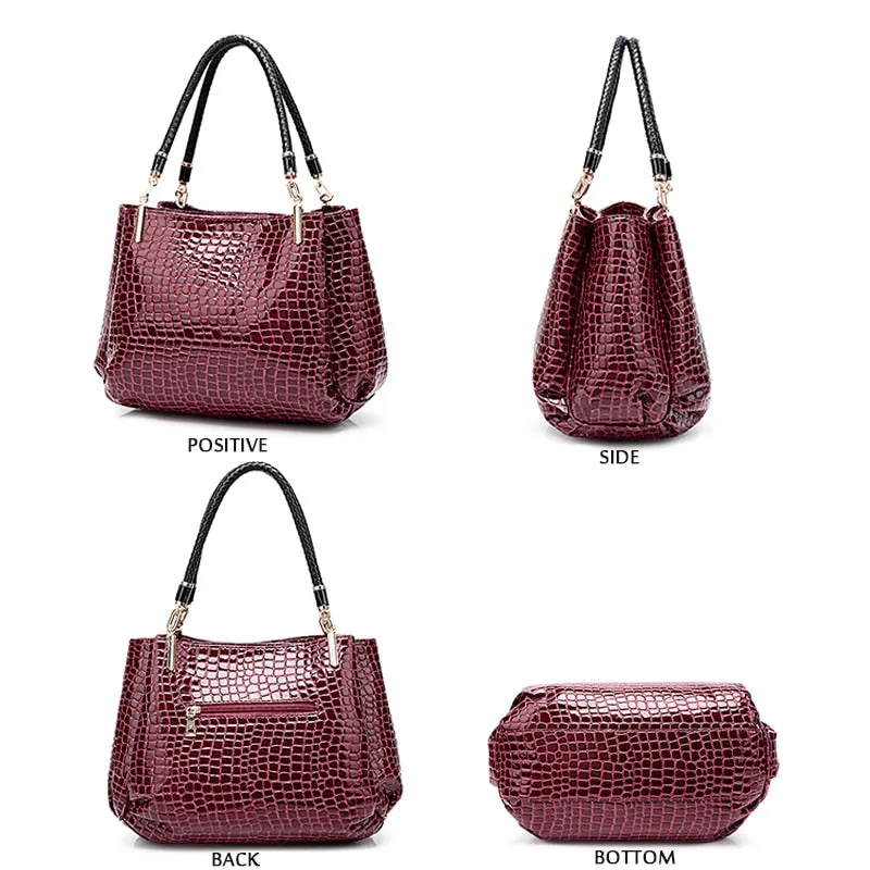 Fashion Alligator Casual Tote Shoulder bags