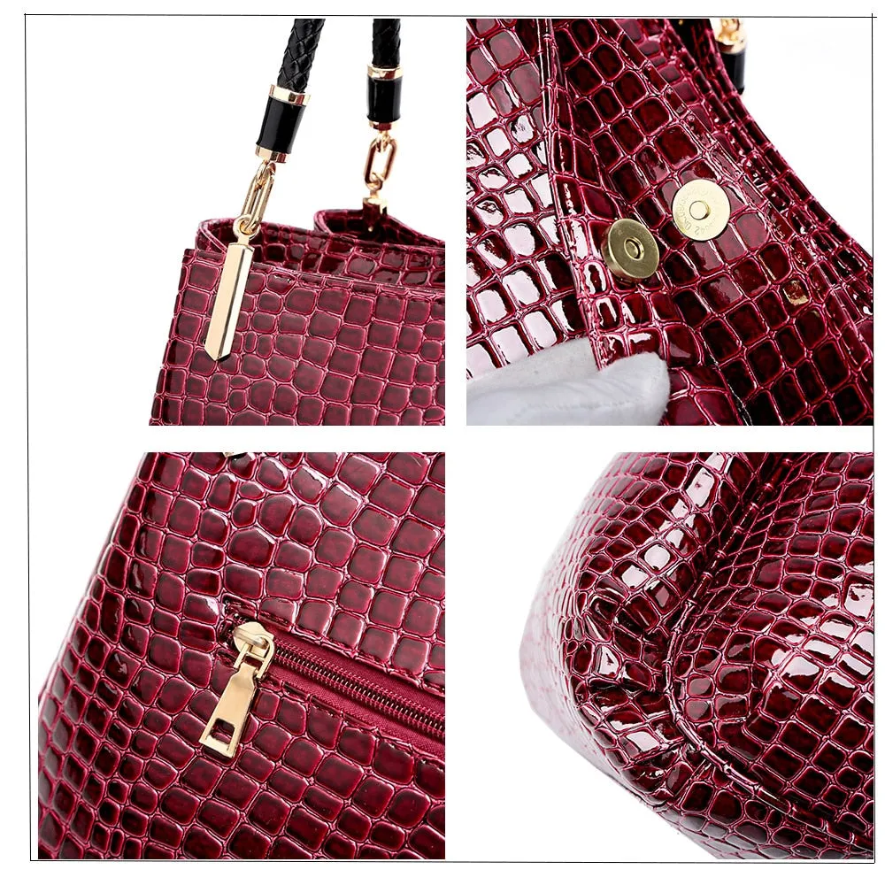 Fashion Alligator Casual Tote Shoulder bags