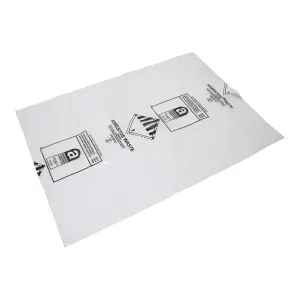 Heavy Duty Clear Asbestos Bags Large 100 Pack