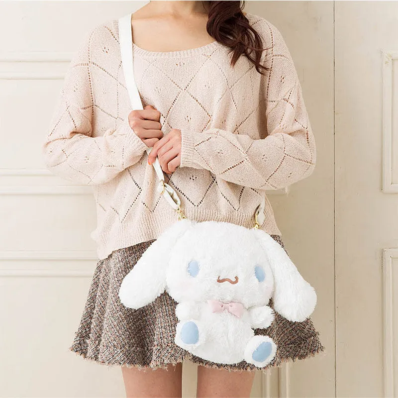Kawaii Cinnamoroll Dog 2 Way Plush Bag