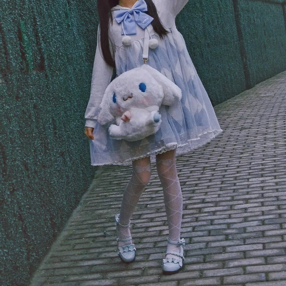 Kawaii Cinnamoroll Dog 2 Way Plush Bag