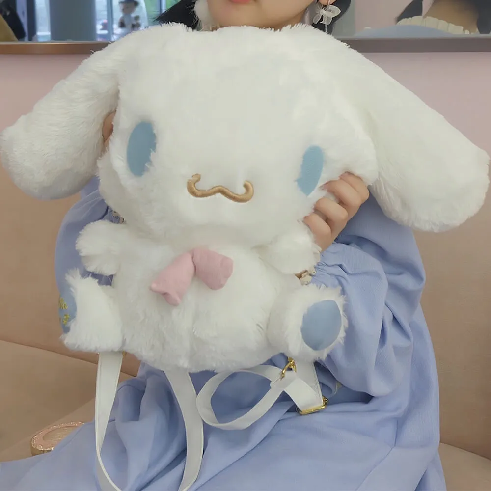 Kawaii Cinnamoroll Dog 2 Way Plush Bag