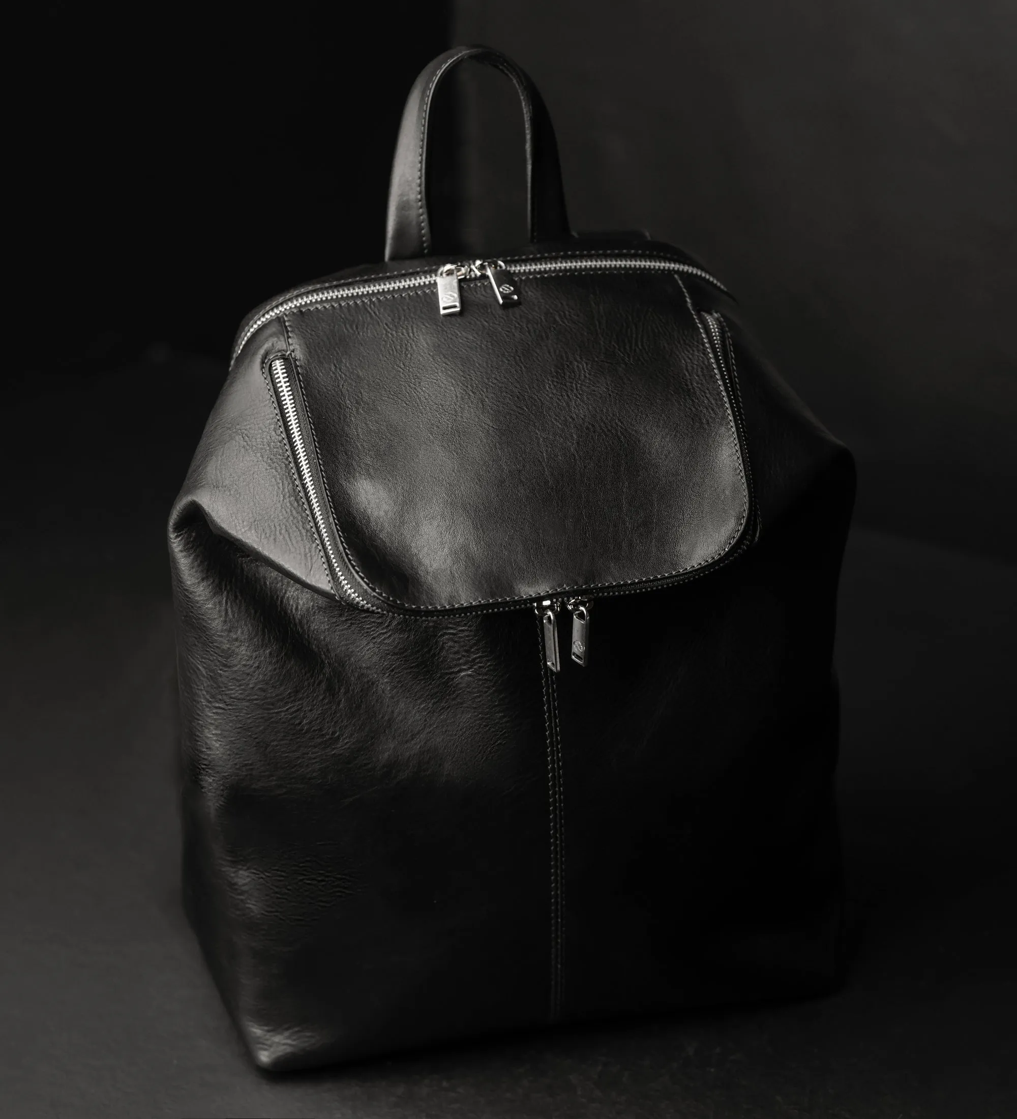 Leather Backpack - A Bend in the River