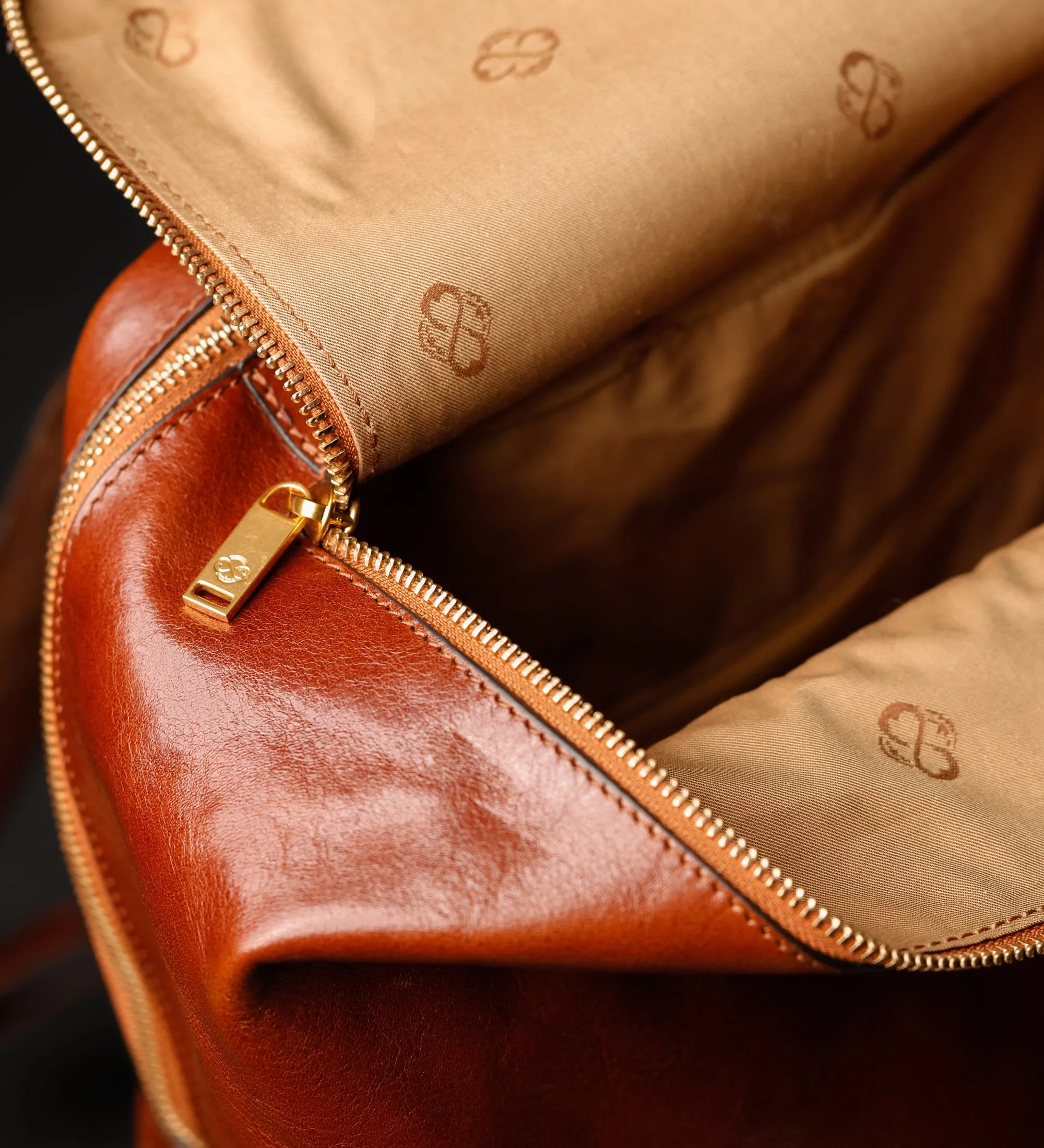 Leather Backpack - A Bend in the River