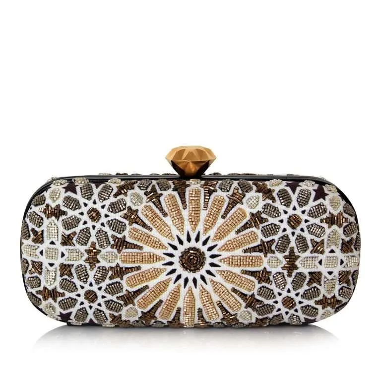 MOROCCAN GOLD BIG BOX CLUTCH