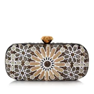 MOROCCAN GOLD BIG BOX CLUTCH
