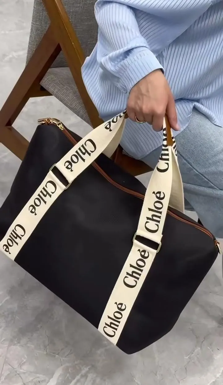 Tote Bag Shoulder Bag Cotton Leather  S439258