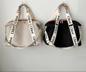 Tote Bag Shoulder Bag Cotton Leather  S439258