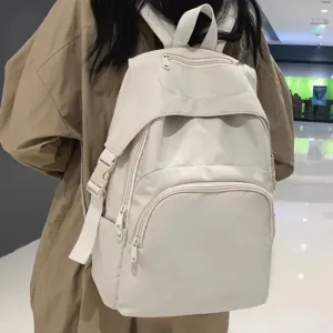 UAKISS  -  Women Students High-capacity Solid Sweet Handbags Casual All Match Simple Trendy Backpacks Korean Y2k Vintage Fashion Schoolbags