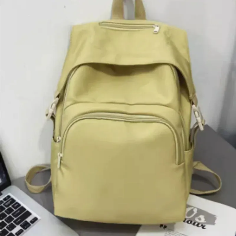 UAKISS  -  Women Students High-capacity Solid Sweet Handbags Casual All Match Simple Trendy Backpacks Korean Y2k Vintage Fashion Schoolbags