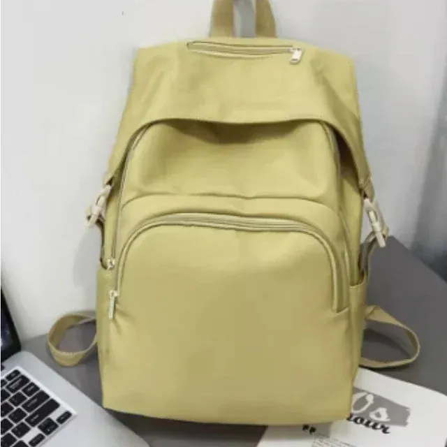 UAKISS  -  Women Students High-capacity Solid Sweet Handbags Casual All Match Simple Trendy Backpacks Korean Y2k Vintage Fashion Schoolbags