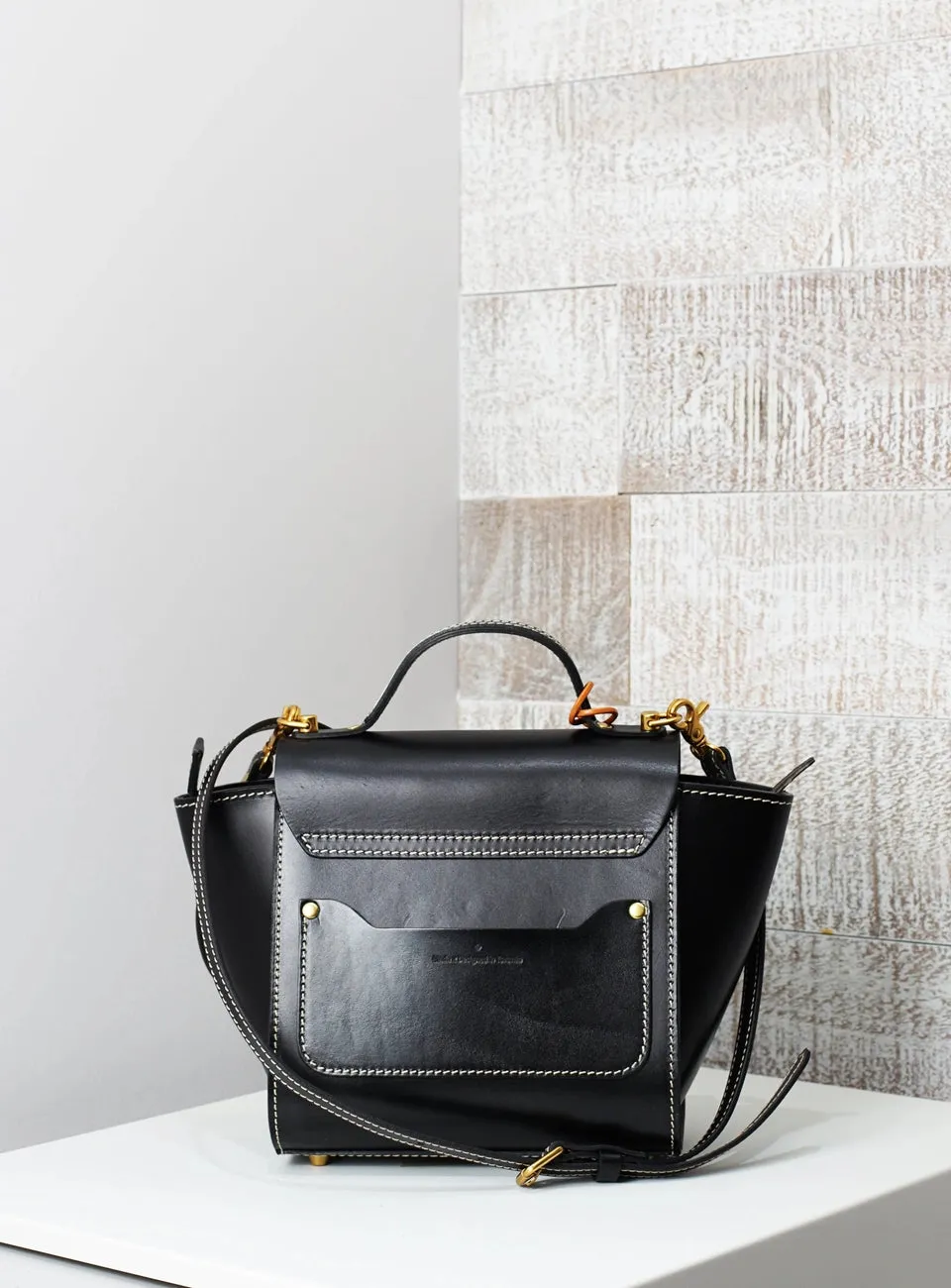 Vive Classic Top Handle Satchel - Black
