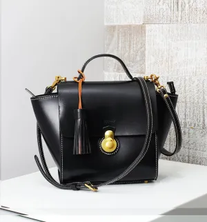 Vive Classic Top Handle Satchel - Black